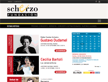 Tablet Screenshot of fundacionscherzo.es